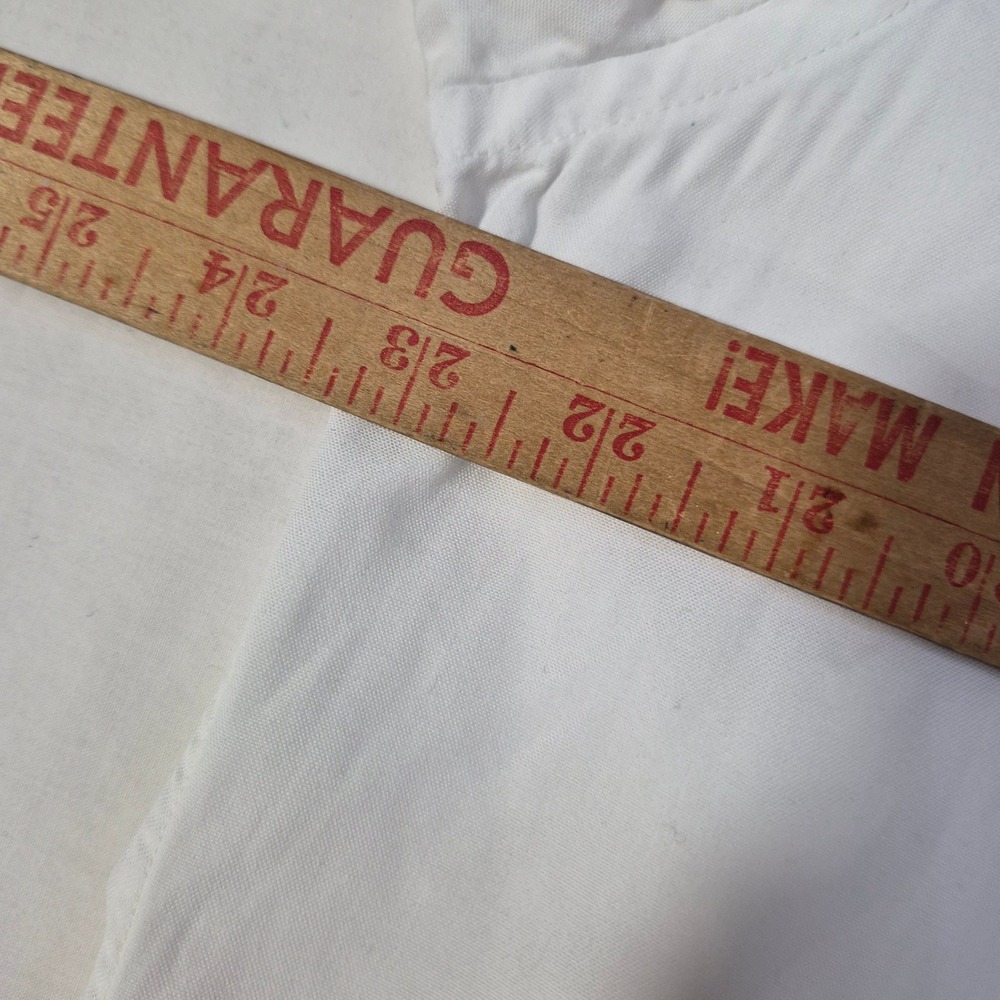 Gitman Bros Dress Shirt Mens 16-34 White Cotton Pinpoint Oxford TTX USA Parisian - Picture 6 of 9